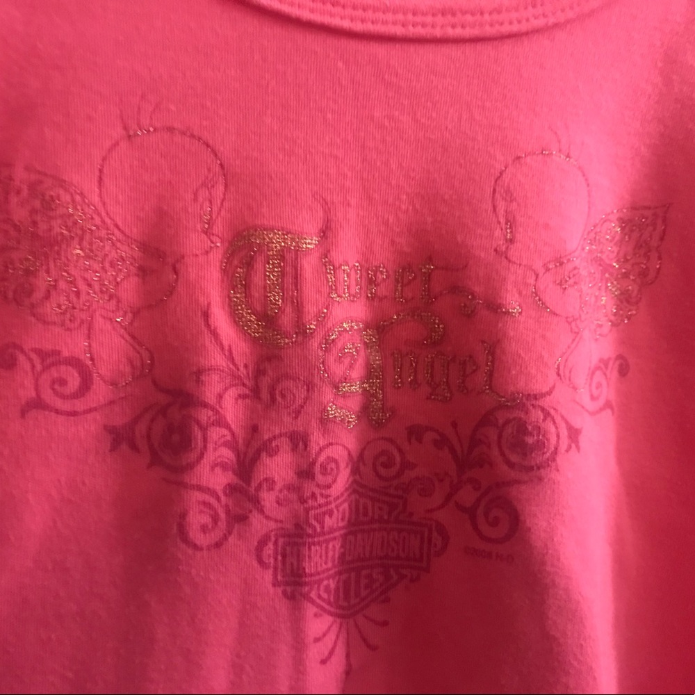 Harley Davidson / Tweety Bird pink shirt!!!